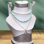 3 Layered Butterfly Necklace Set