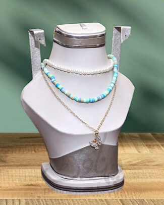 3 Layered Butterfly Necklace Set