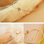 Stylish Double Hand Love Bangle Bracelet