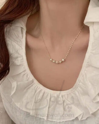 1 Pc Alloy Gold Plated Elegant Pearl Stones Pendant