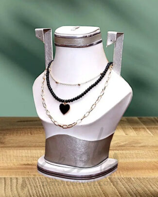 3 Layered Heart Necklace Set