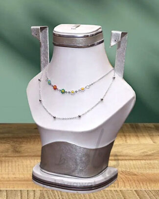 3 Layered Flower Necklace Set