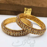 2 Pcs Gold Plated Kara Bangles