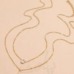 Rhinestone Double Layered Pendant