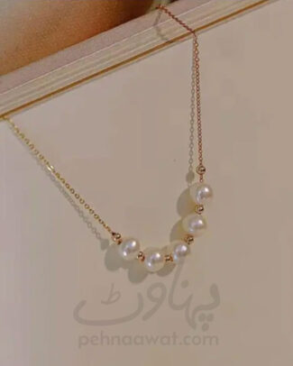 1 Pc Alloy Gold Plated Elegant Pearl Stones Pendant
