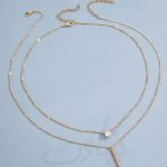 Rhinestone Double Layered Pendant
