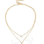 Rhinestone Double Layered Pendant