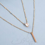 Rhinestone Double Layered Pendant