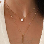 Rhinestone Double Layered Pendant