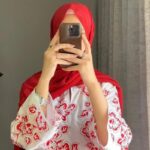 2 Pcs Women's Red Rangoon Printed Dress