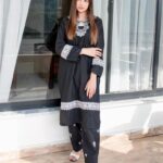 2 Pcs Women's Lawn Stitched Embroidered Shirt And Trouser