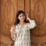 2 PCs Women's White Stitched Printed Arabic Lawn Suit Shirt And Trouser