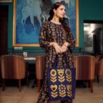 3 Pcs Women's Linen Stitched Block Printed Suit