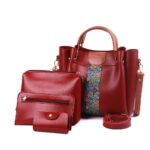 4 Pcs Women’s Royal PU leather Shoulder Bag