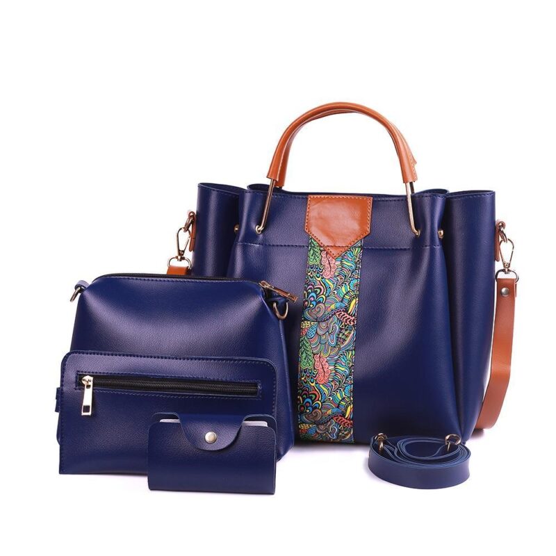 4 Pcs Women’s Royal PU leather Shoulder Bag