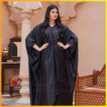 Women's Stitched Cotton Silk Plain Kaftan